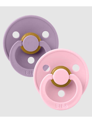 Bibs Pacifier 2 Pack - Lavender / Baby Pink