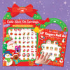 Holly Jolly Cutie Stick On Earring and Finger Sticker Gift Set