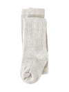 Heathered Ivory Cable Knit Tights