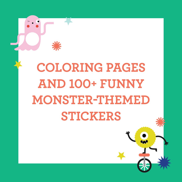 Monster Coloring & Sticker Book