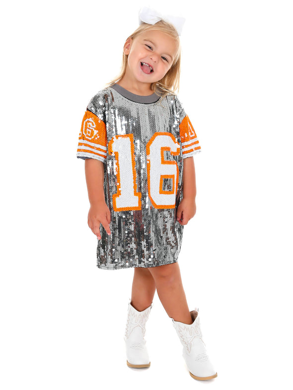 16 Sequin Jersey Dress