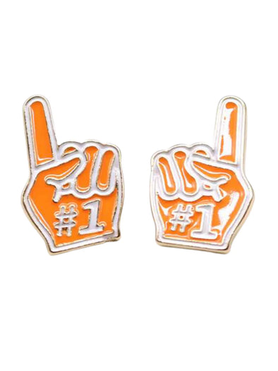 Number 1 Earrings