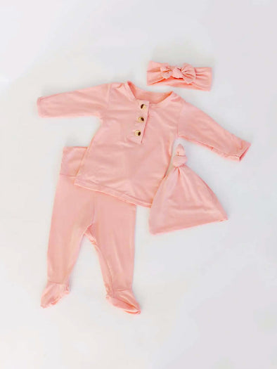 Pink Newborn 4 Piece Set