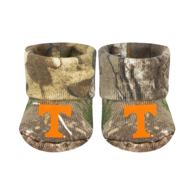 Camo Newborn Tennessee Knit Booties