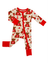 Valentine Bear Convertible Zip Romper