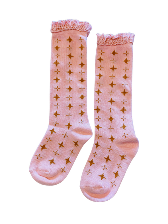 Little Stocking Co. Twinkle Lace Top Knee High