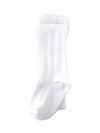 Little Stocking Co. White Cable Knit Tights