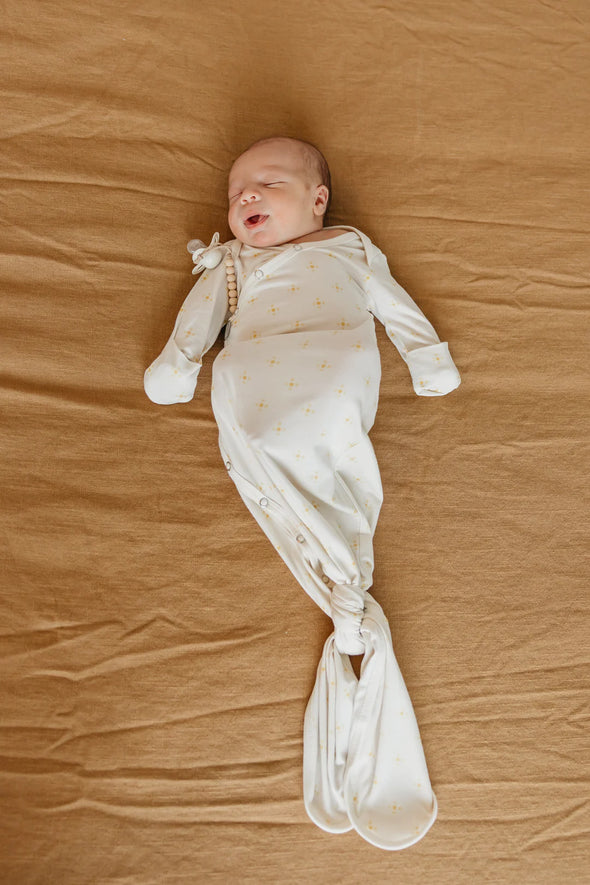 Copper Pearl Santa Fe Newborn Knotted Gown