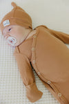 Copper Pearl Pecan Newborn Knotted Gown