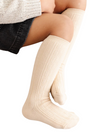 Little Stocking Co. Vanilla Cable Knit Knee Highs