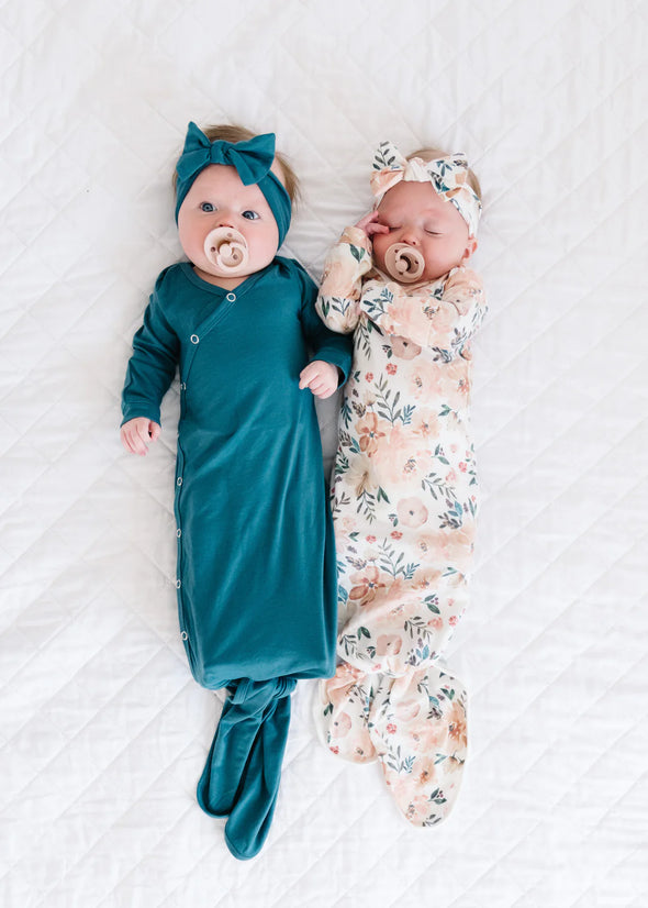 Copper Pearl Steel Newborn Knotted Gown