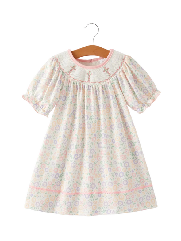 Easter Cross Smocking Dress