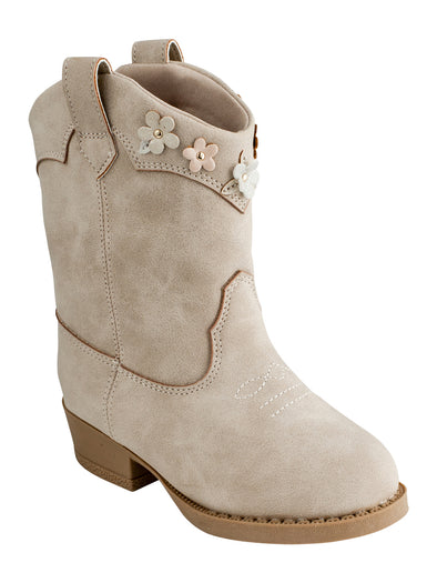 Mia Taupe Floral Western Boots