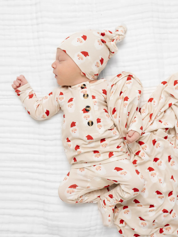 Lou Lou Santa Baby Top Knot Hat