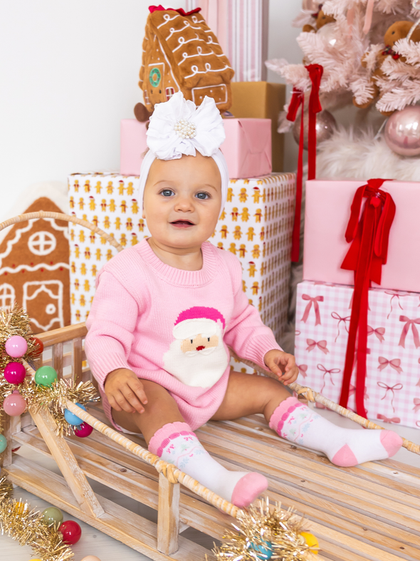 Pink Santa Sweater Bubble