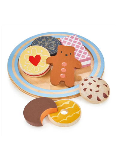 Wooden Tea Time Biscuit Plate