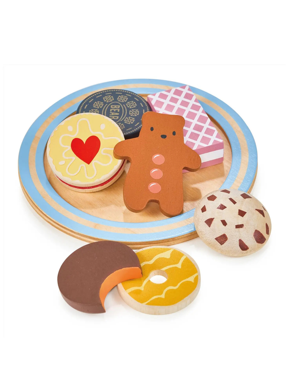 Wooden Tea Time Biscuit Plate