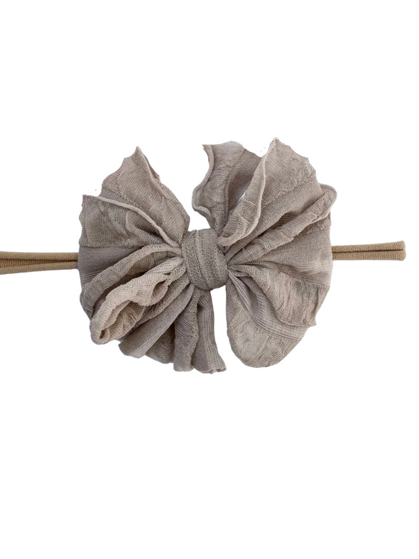 Champagne Mini Ruffle Headband