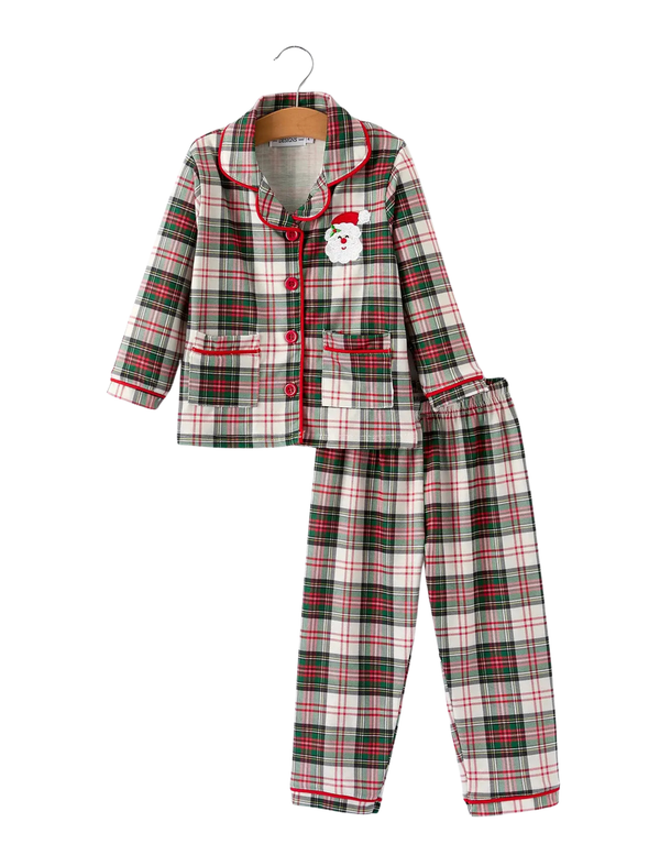 Christmas Plaid Santa Pajamas