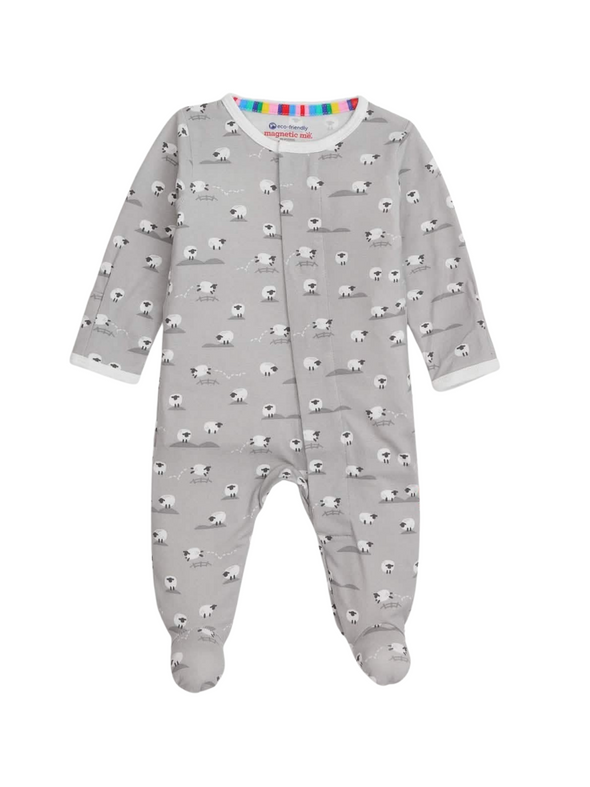 Baa Baa Baby Grey Magnetic Footie