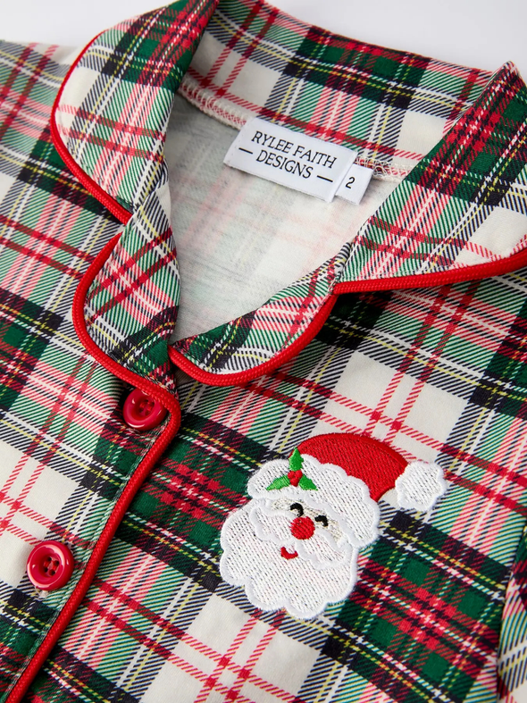 Christmas Plaid Santa Pajamas