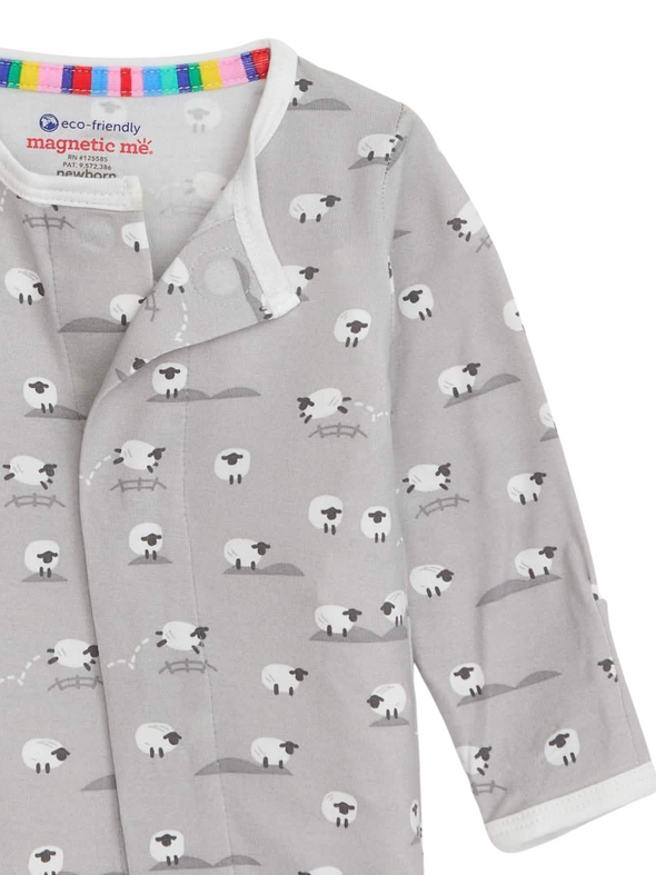 Baa Baa Baby Grey Magnetic Footie