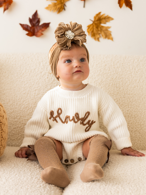 Howdy Chain Stitch Sweater Bubble