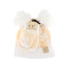 C.C Baby Daisy Pom Beanie & Glove Set