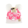 C.C Baby Daisy Pom Beanie & Glove Set