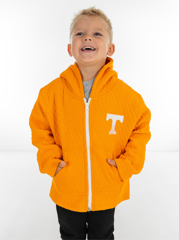 Tennessee Quilted Zip Hoodie