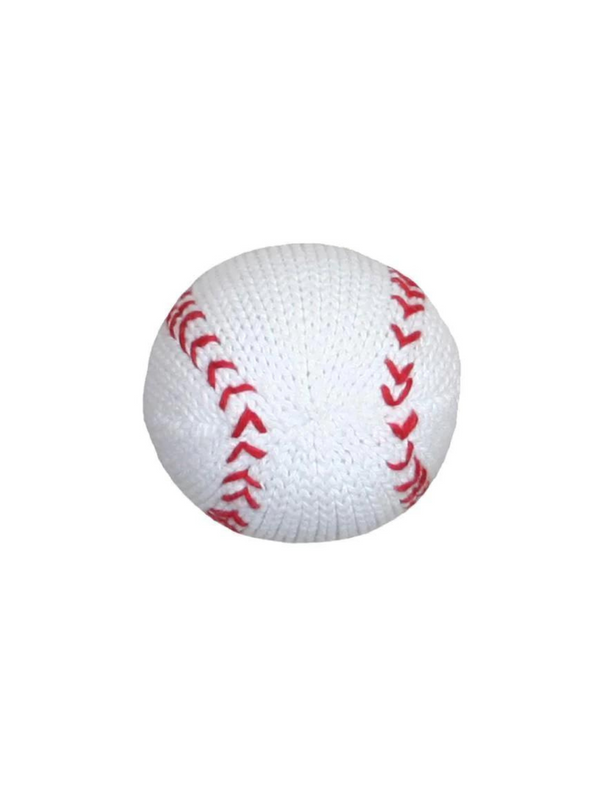 Baseball Knit Rattle