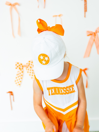 Tri Star Seersucker Clip Bow  Cap