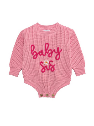 Pink Baby Sis Sweater Bubble