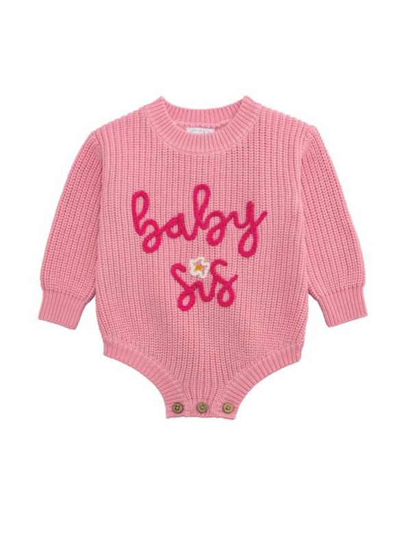 Pink Baby Sis Sweater Bubble