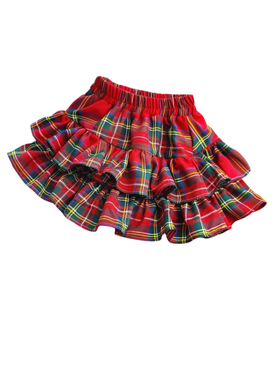 Plaid Christmas Skirt