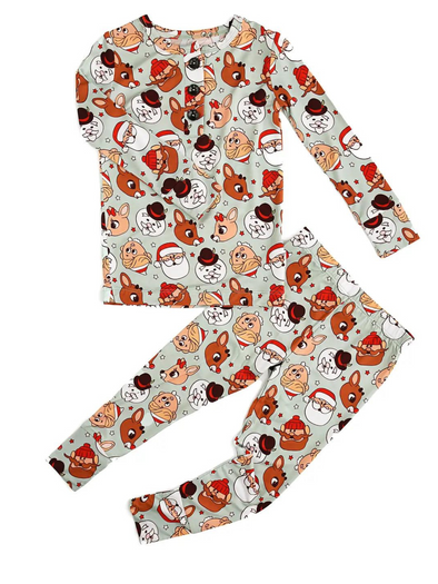 Rudolph Two Piece Bamboo Pajamas