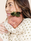 Lou Lou Velvet Olive Bow Headband