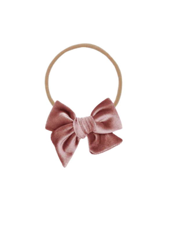 Lou Lou Velvet Rose Bow Headband