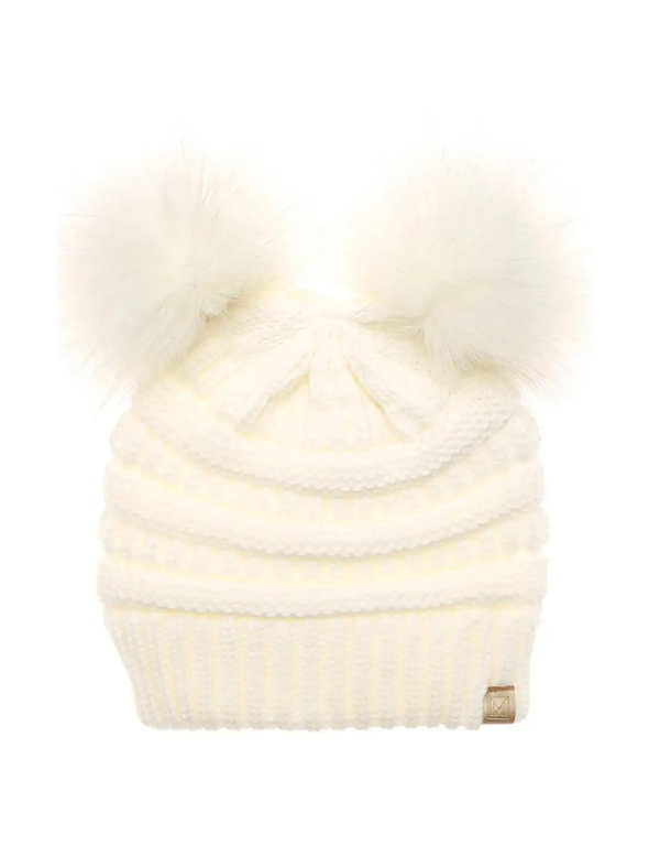 Winter Double Pom Pom Beanie