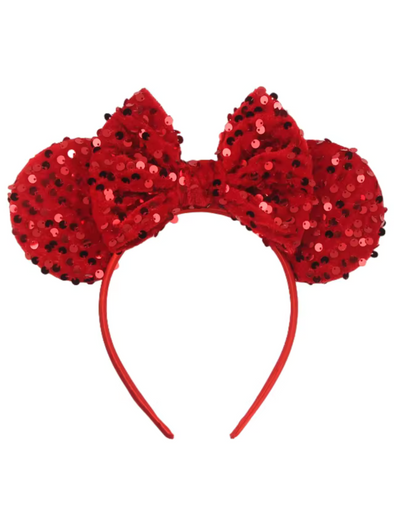 Red Sequin Mini Headband