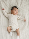 Vanilla Organic Snap Long Sleeve Ribbed Bodysuit