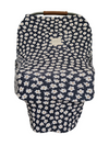 Navy Daisy Ribbed Bamboo Multi-Use Cover