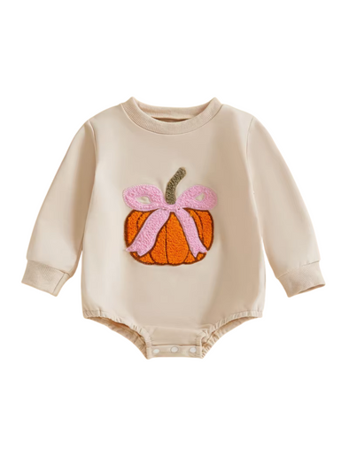 Pretty Pumpkin Bow Bubble