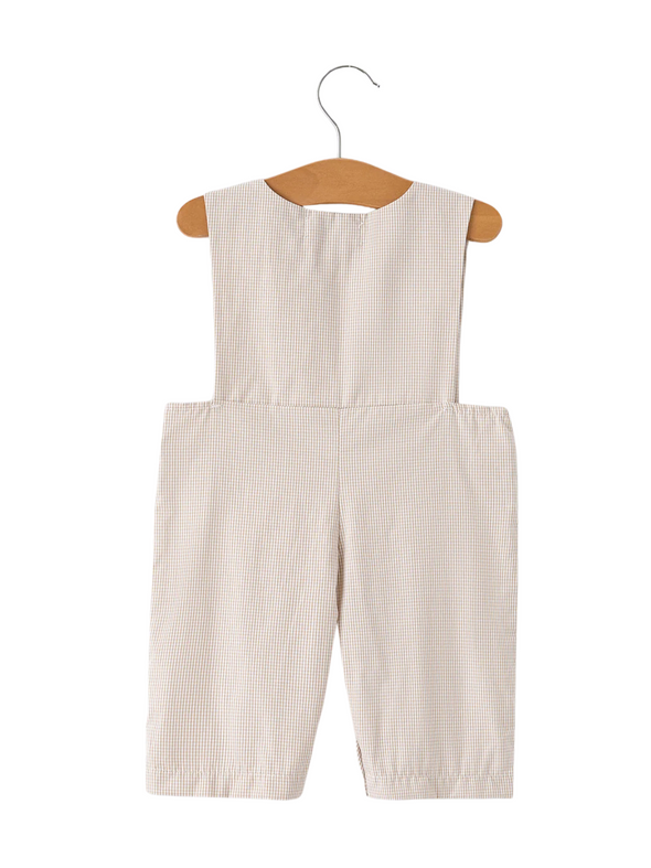 Pumpkin Smock Embroidered Romper