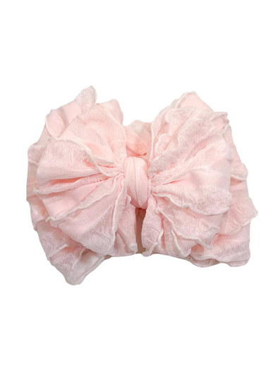 Ruffled Headband - Sweet Pink