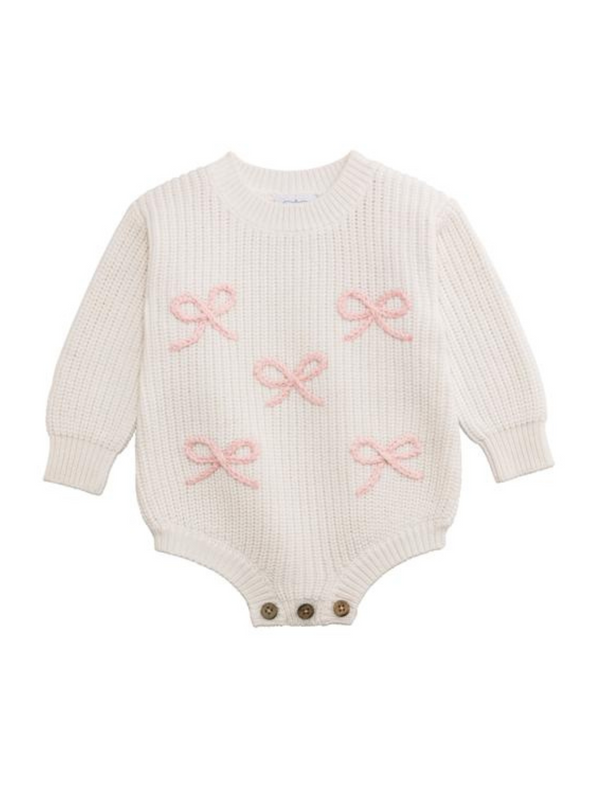 Chainstitch Bow Sweater Bubble