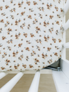 Autumn Bloom Muslin Crib Sheet