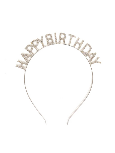 Happy Birthday Rhinestone Headband