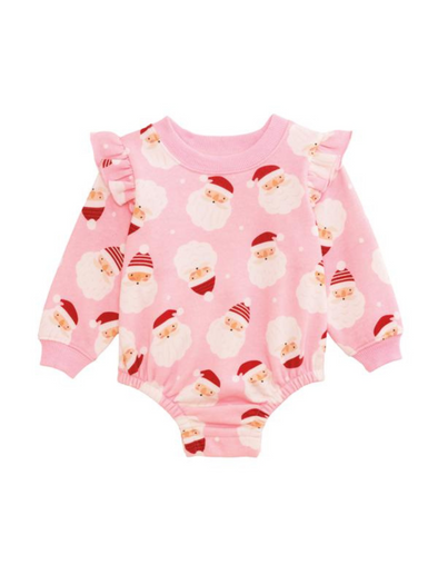 Pink Santa Sweatshirt Bubble