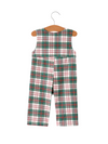 Plaid Smocked Embroidered Romper